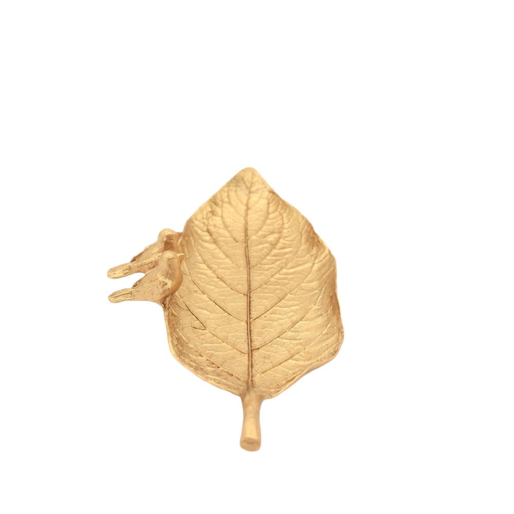 Leaf Tray Gold 3cm