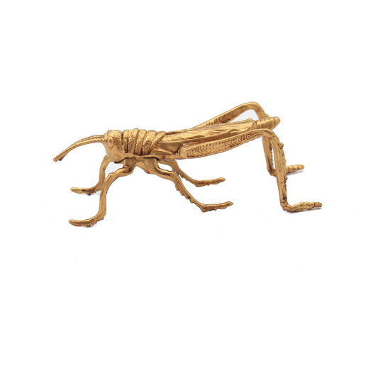 Grasshopper Sculpture Gold 5cm