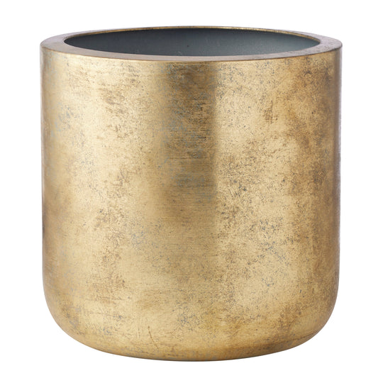 Set 2 Nested Brushed Gold Pots 40cm