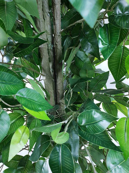 Mixed Green Bushy Artificial Ficus Tree 180cm - Image 4