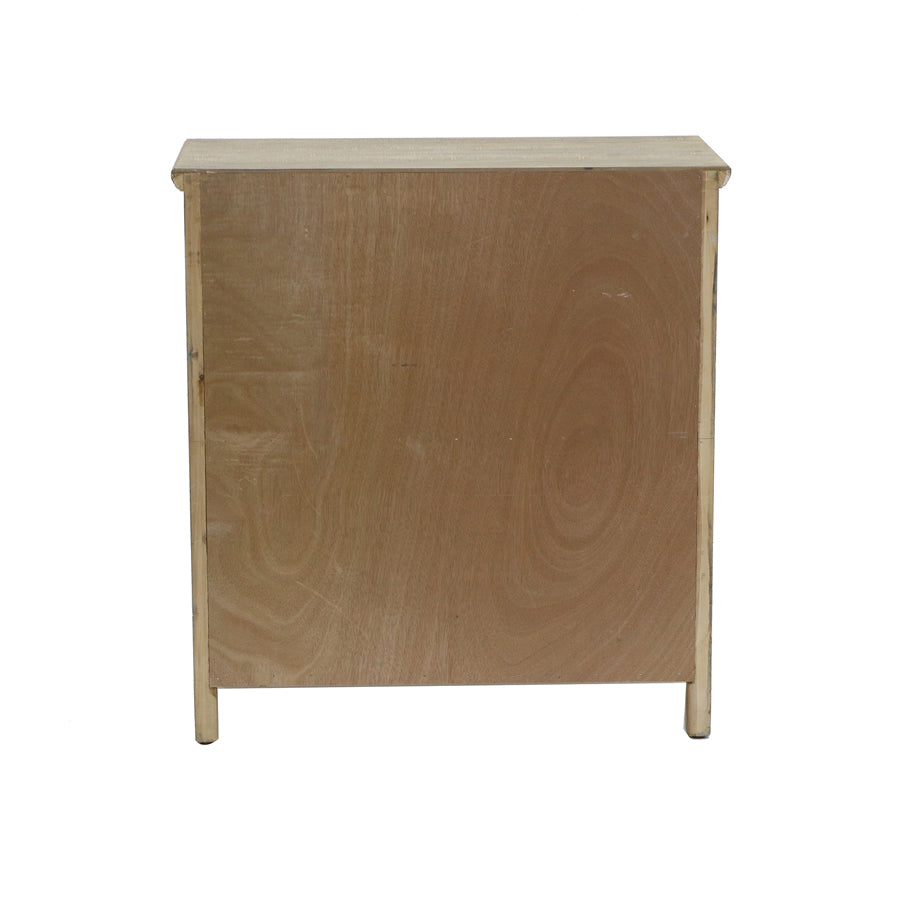 Emporium Mandala Double Door Distressed Cabinet 81cm - Image 3