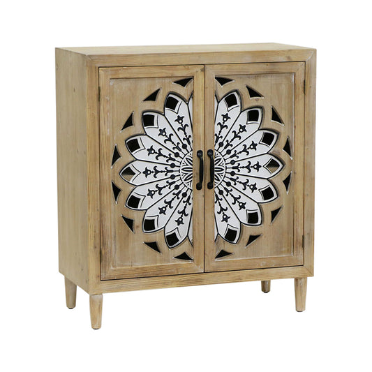 Emporium Mandala Fleur Double Door Cabinet 89cm