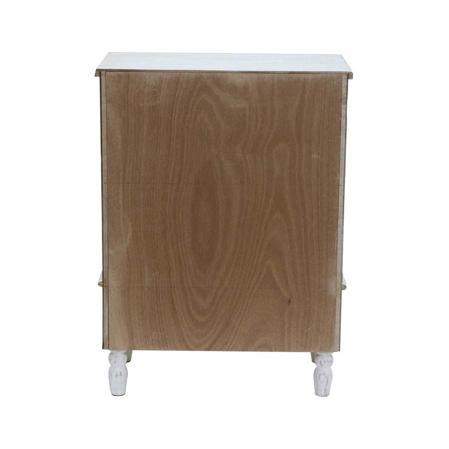 Hamptons Panel Double Door & Drawer Cabinet 87cm - Image 3