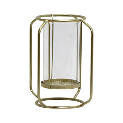 Floating Gold Pillar Candle holder 24cm - Image 2