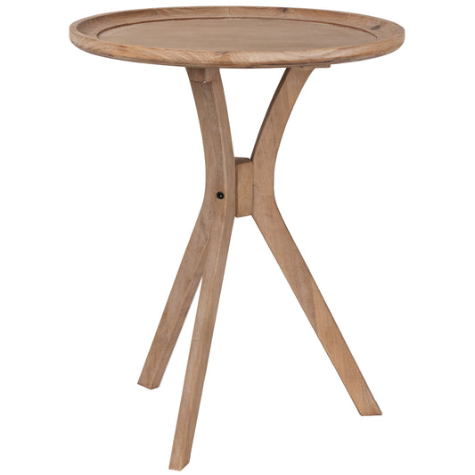 Cross Leg Mid Century Inspired Occasional Side Table 60cm