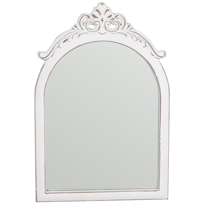 French Provincial Scroll Arch Wall Mirror 74cm