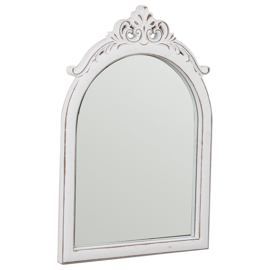 French Provincial Scroll Arch Wall Mirror 74cm - Image 2