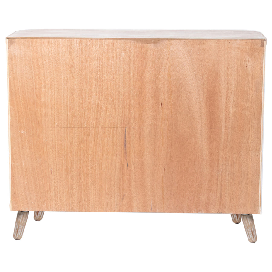 Casual Hamptons Ribbed Double Door Cabinet 100x81cm - Image 3