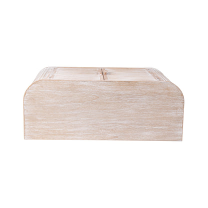 Casual Hamptons Ribbed Double Door Cabinet 100x81cm - Image 4