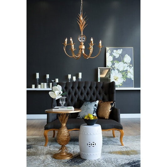 White Ceramic Stool 44cm - Image 2