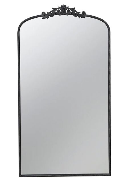 Baroque Tall Black Wall Mirror 168cm