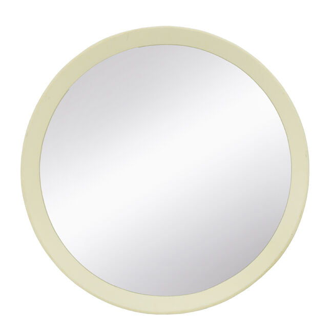 Porthole Mango Cream Wood Wall Mirror