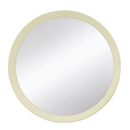 Porthole Mango Cream Wood Wall Mirror