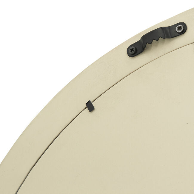 Porthole Mango Cream Wood Wall Mirror