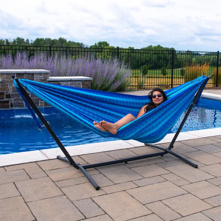 Vivere Latin Double Cotton Hammock - Laguna