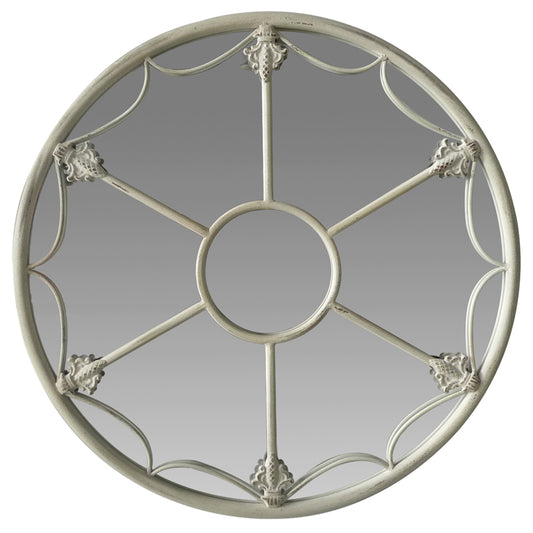 Martinique Fleur Round Wall Mirror 60cm