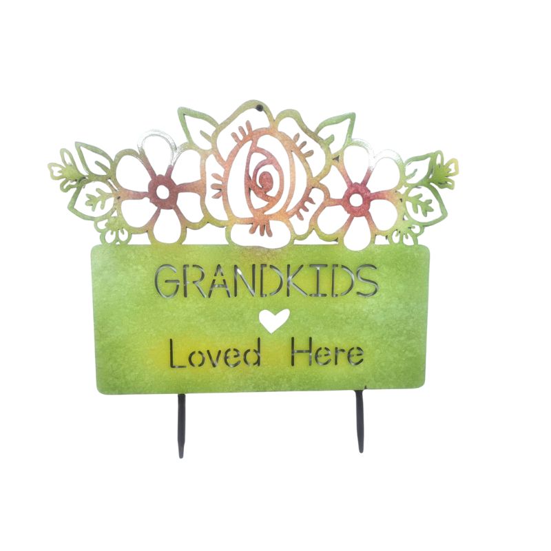 Grandkids Colourful Garden Stake 42cm