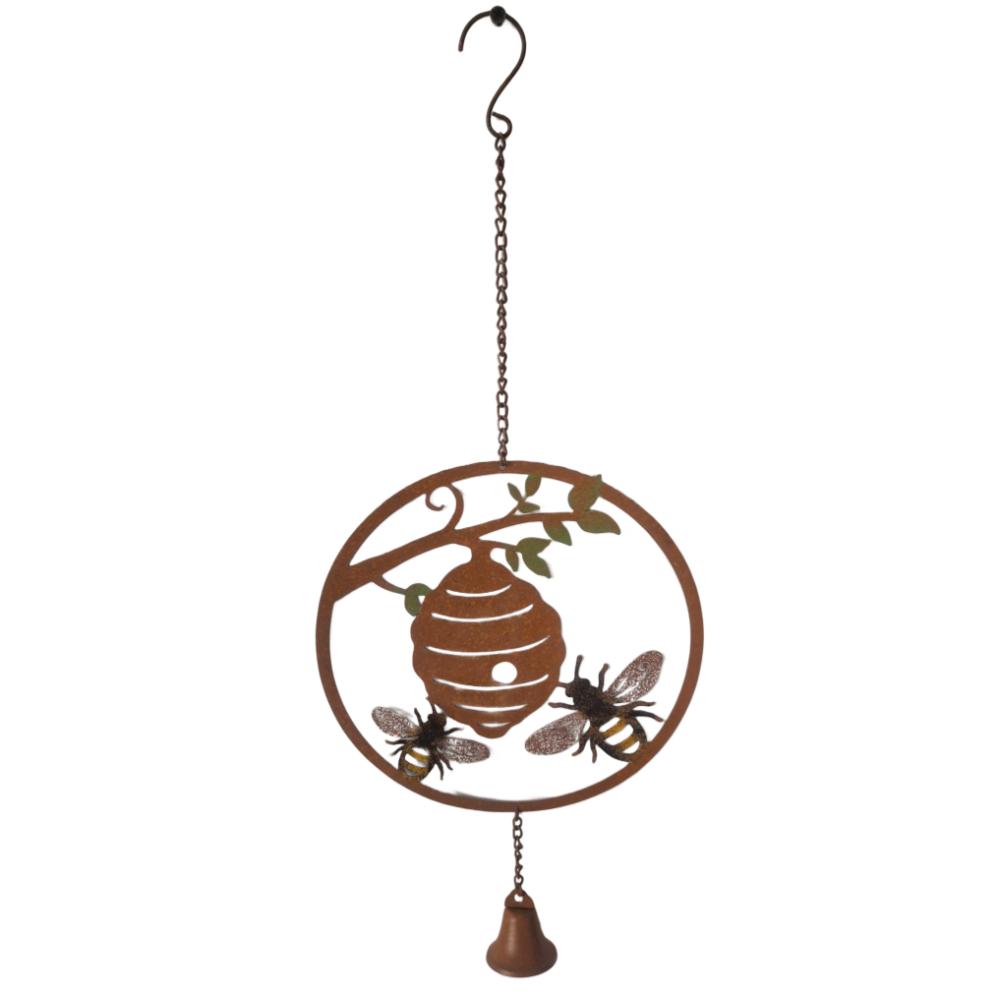 Round Hunting Rust White Bee Hive 54cm
