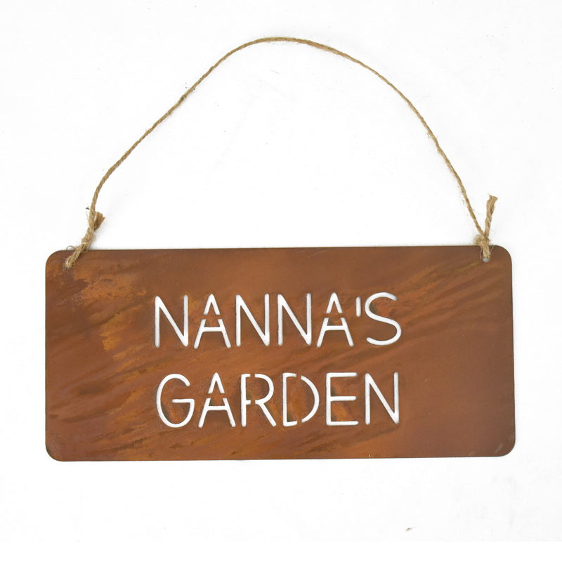 Nanna'S Garden Laser Cut Wall Hanging 32cm