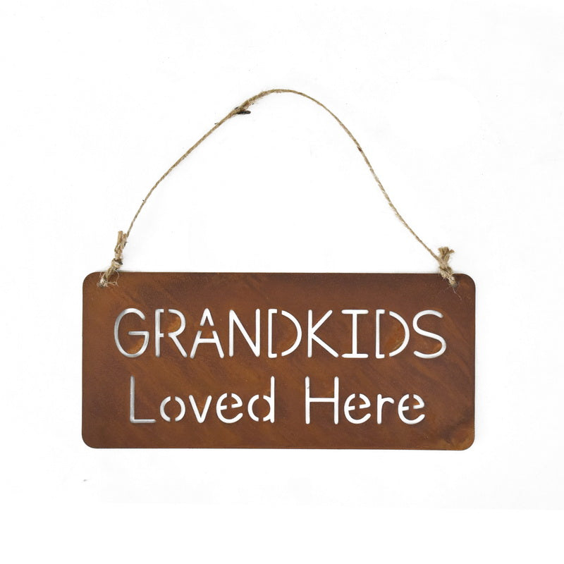 Grandkids Loved Here Wall Hanging 32cm