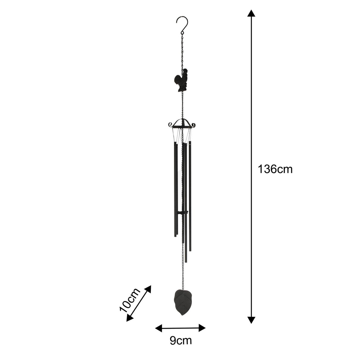 Hanging Chook Wind Chime 27cm - Image 4