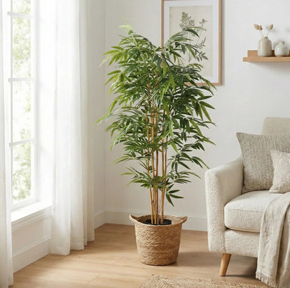 Premium Artificial Bamboo Plant With Natural Canes 180cm