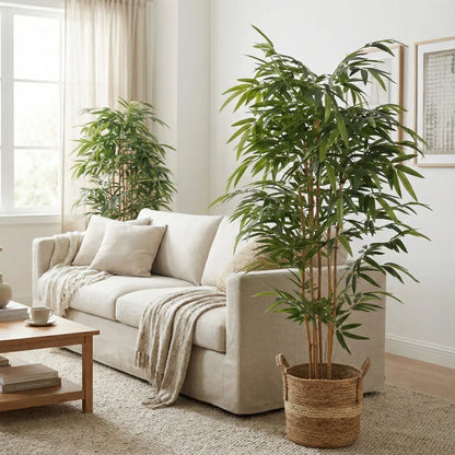 Premium Artificial Bamboo Plant With Natural Canes 180cm