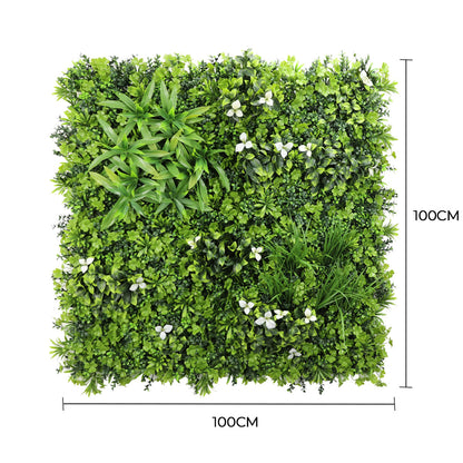 Group 1 Fire Certified Luxury White Oasis Vertical Garden / Green Wall UV Resistant 1m x 1m