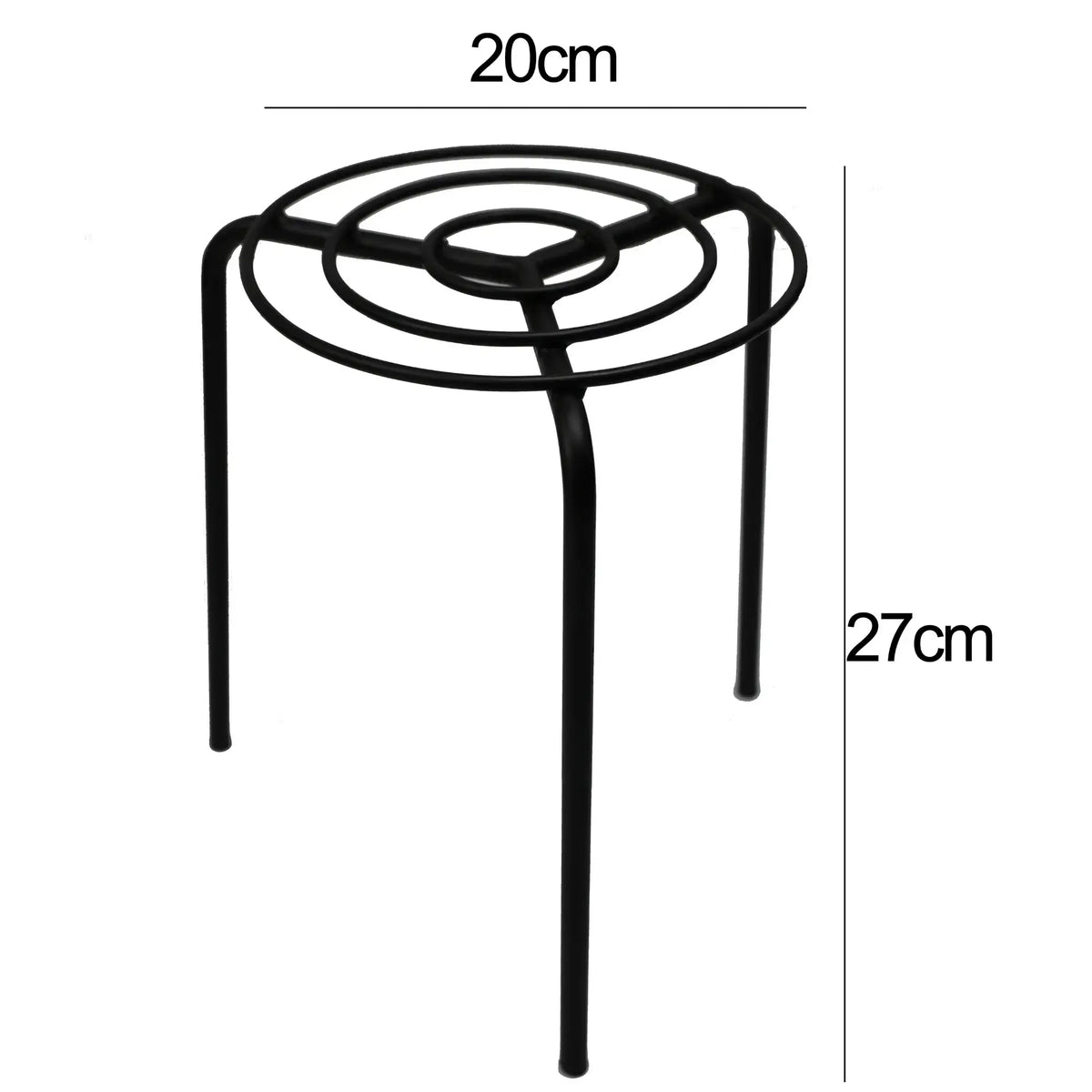 Durable Circular Metal Plant Pot Riser Insert for Decorative Planters 26cm