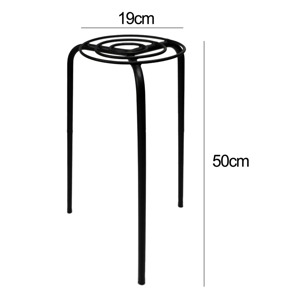Durable Circular Metal Plant Pot Riser Insert for Decorative Planters 50cm
