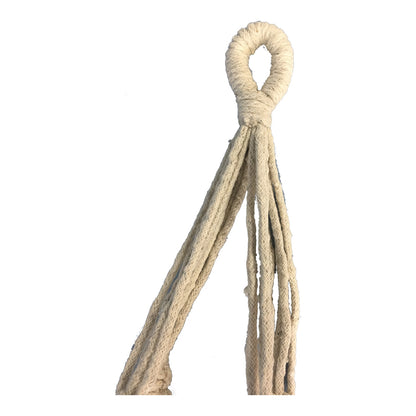 Macrame Potplant Hanger W Tassel 22x75cm - Image 3