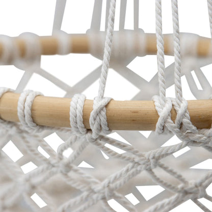 Handcrafted Macrame W Timber Potplant Hanger 28x90cm - Image 3