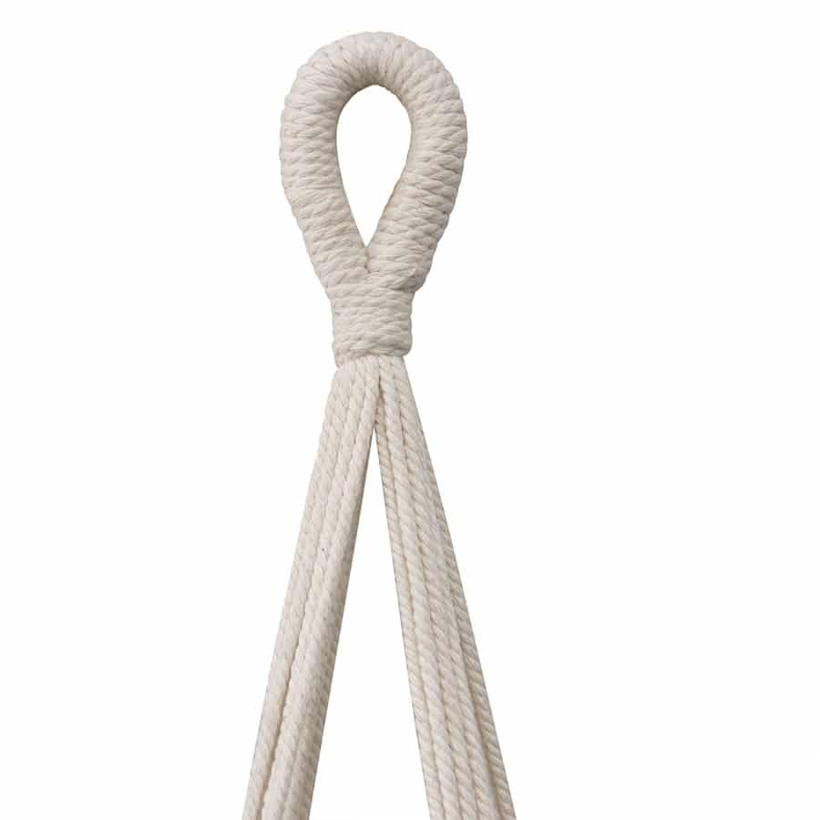 Handcrafted Macrame W Timber Potplant Hanger 28x90cm - Image 5