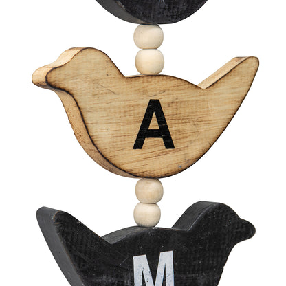 Handcrafted Hanging Bird Family Mobile 15x85cm - Image 4