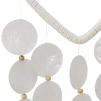 Heart Capiz Shells Hanging Mobile 23x2cm - Image 4