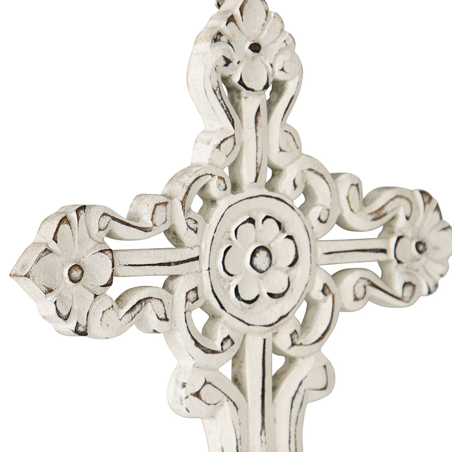 Handcrafted Ornate Scroll-Design Wall Cross 20x30cm - Image 5