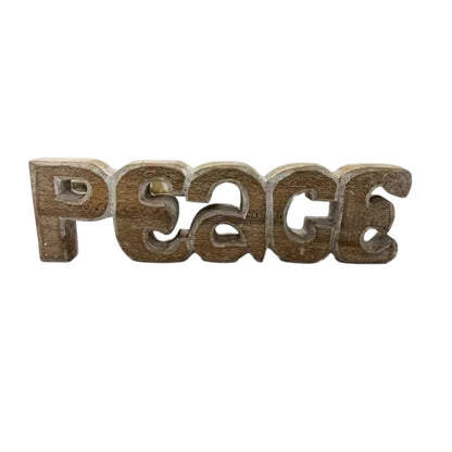 Handcrafted Peace Ornamnetal Sign 30cm