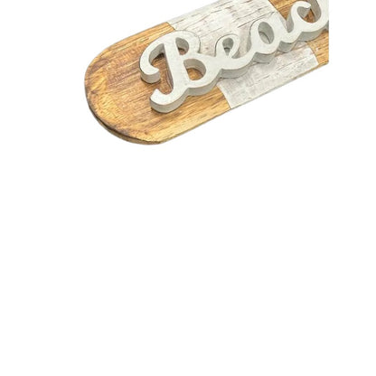 Handcrafted Beach Paddle Wall Art 60cm - Image 3
