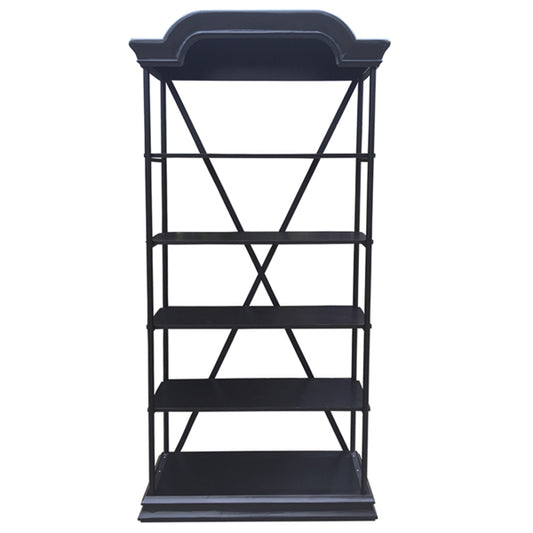 Bakers Display Stand Black Reclaimed Timber 210cm