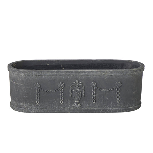 Noir Rectangular Planter Large 39.5 x 14.5 x 12.5 cm