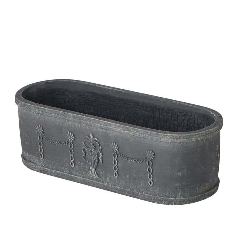 Noir Rectangular Planter Large 39.5 x 14.5 x 12.5 cm