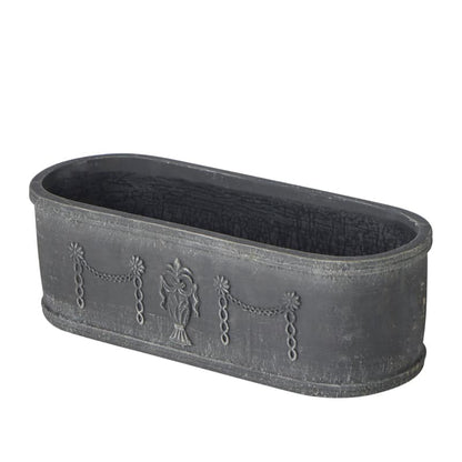 Noir Rectangular Planter Large 39.5 x 14.5 x 12.5 cm
