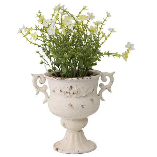 Martinique Aged Urn w/ Handles 18x16cm - Image 2