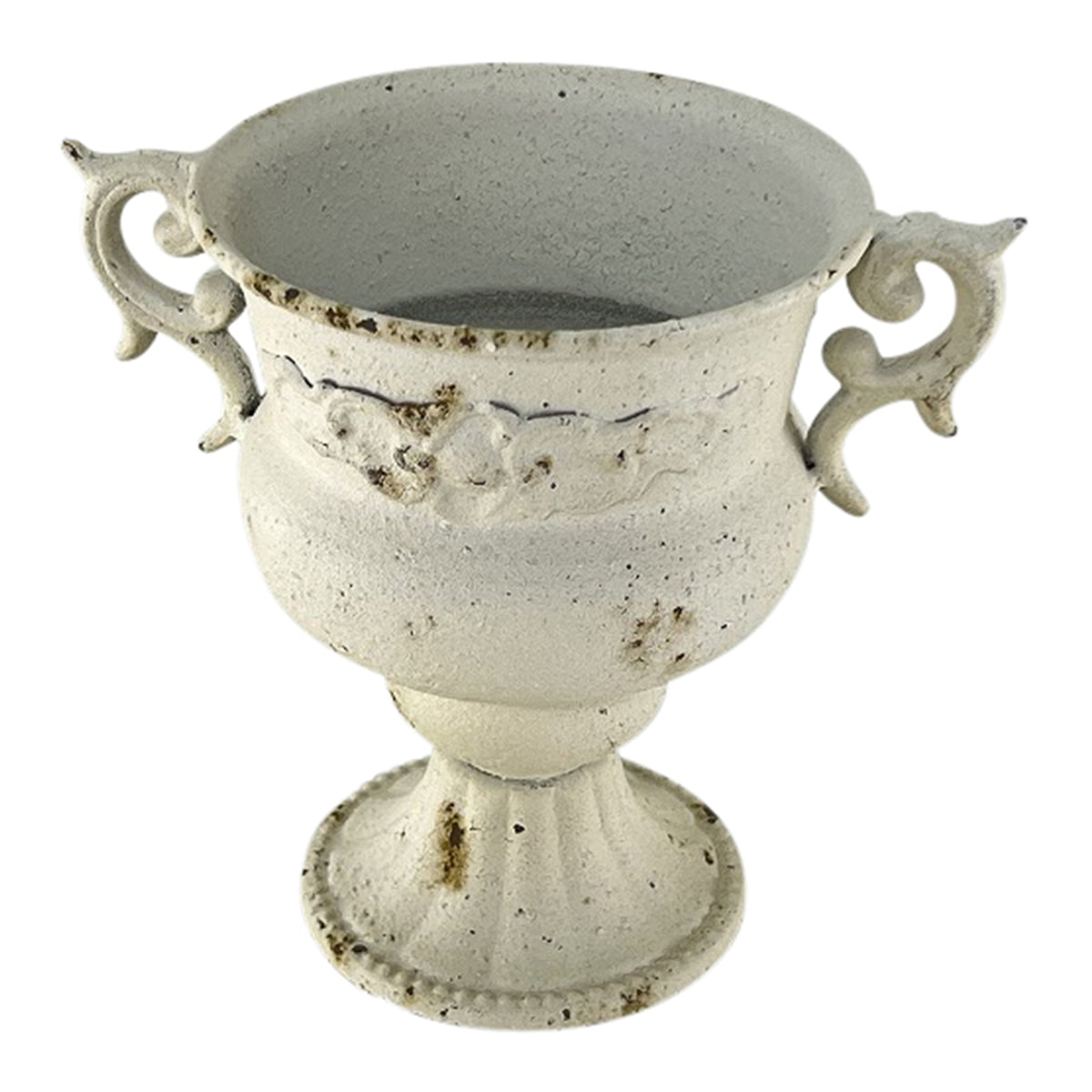 Martinique Aged Urn w/ Handles 18x16cm - Image 5