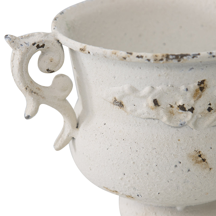 Martinique Aged Urn w/ Handles 18x16cm - Image 4