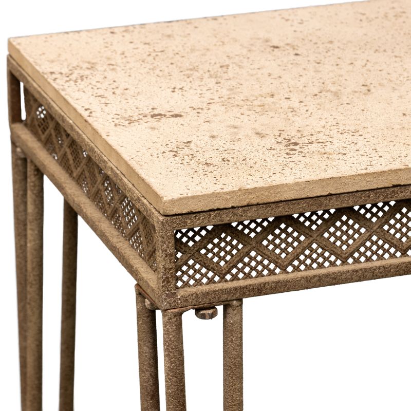 Vintage Style French Country Console Table 118cm - Image 4