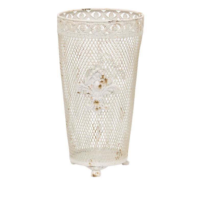 French Provinicial Dry-Flower Vase w Fleur-De-Lis 33cm - Image 2