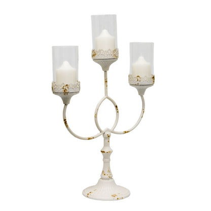 French Provincial 3-Pillar Candelabra Centerpiece 64cm - Image 2
