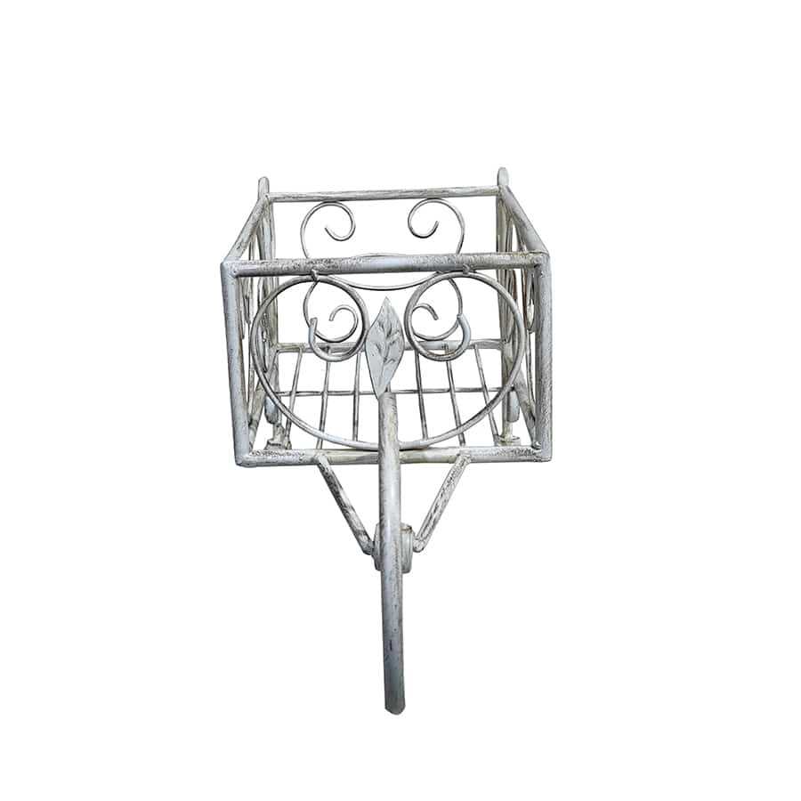French Country Decorative Wheelbarrow Planter 40cm - Image 3