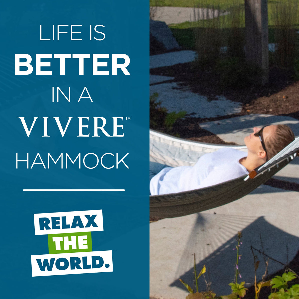 Vivere Sunbrella Quilted Spreader Bar Hammock (Double) - Dove